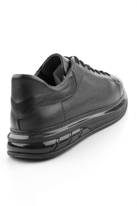 Siyah Hakiki Deri Erkek Sneaker E01080902143