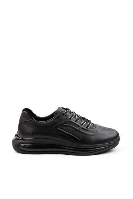 Siyah Hakiki Deri Erkek Sneaker E01084212003