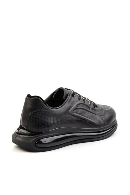 Siyah Hakiki Deri Erkek Sneaker E01084212003