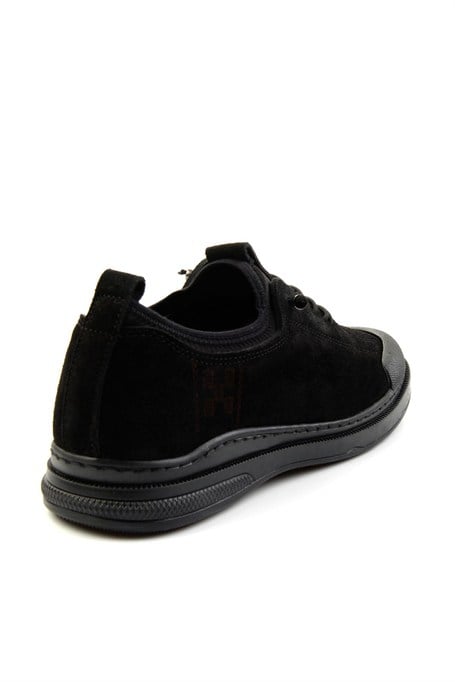 Siyah Hakiki Deri Erkek Sneaker E01084240802