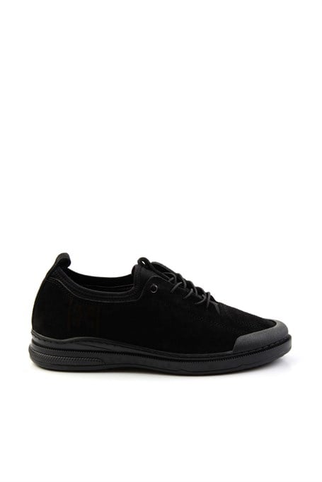 Siyah Hakiki Deri Erkek Sneaker E01084240802