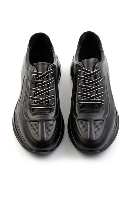 Siyah Hakiki Deri Erkek Sneaker E01084212003