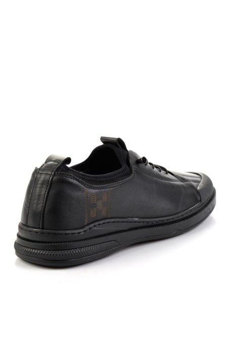 Siyah Hakiki Deri Erkek Sneaker E01084240843
