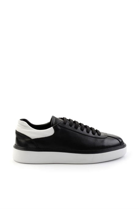 Siyah Hakiki Deri Erkek Sneaker E01087115103