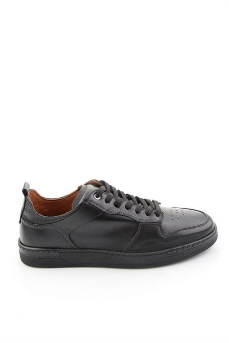 Siyah Hakiki Deri Erkek Sneaker E01396022603