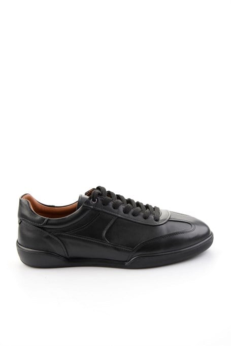 Siyah Hakiki Deri Erkek Sneaker E01396002403