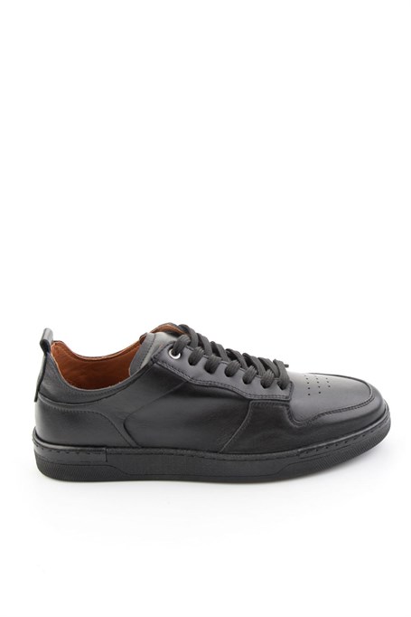 Siyah Hakiki Deri Erkek Sneaker E01396022603