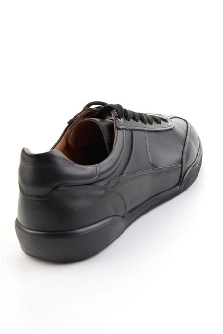 Siyah Hakiki Deri Erkek Sneaker E01396002403