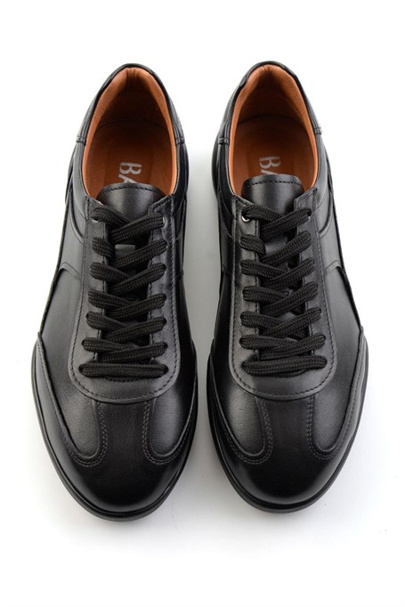 Siyah Hakiki Deri Erkek Sneaker E01396002403