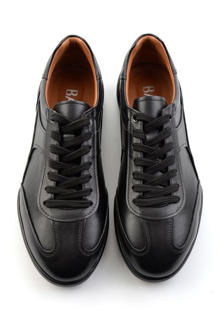 Siyah Hakiki Deri Erkek Sneaker E01396002403