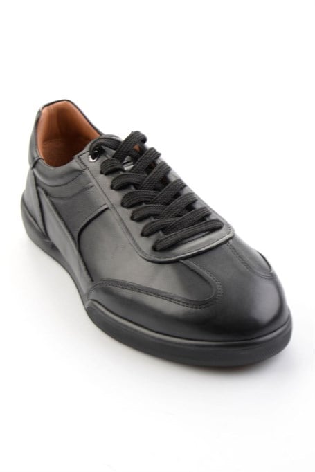 Siyah Hakiki Deri Erkek Sneaker E01396002403