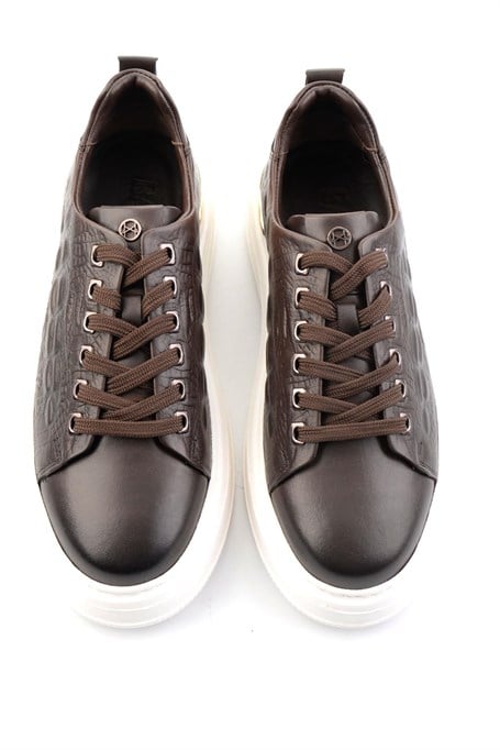 Siyah Hakiki Deri Erkek Sneaker E01398071043