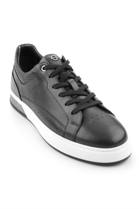 Siyah Hakiki Deri Erkek Sneaker E01398008743