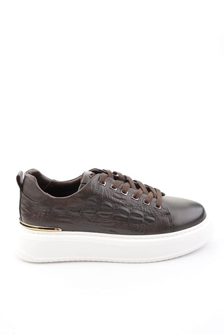 Siyah Hakiki Deri Erkek Sneaker E01398071043