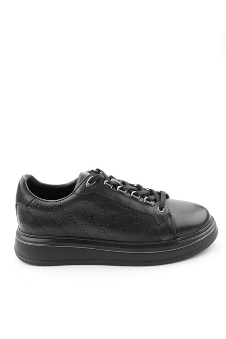 Siyah Hakiki Deri Erkek Sneaker E01398023103