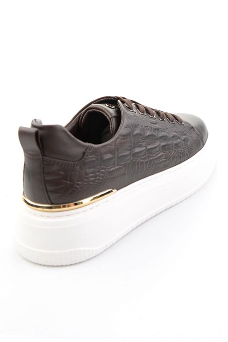 Siyah Hakiki Deri Erkek Sneaker E01398071043