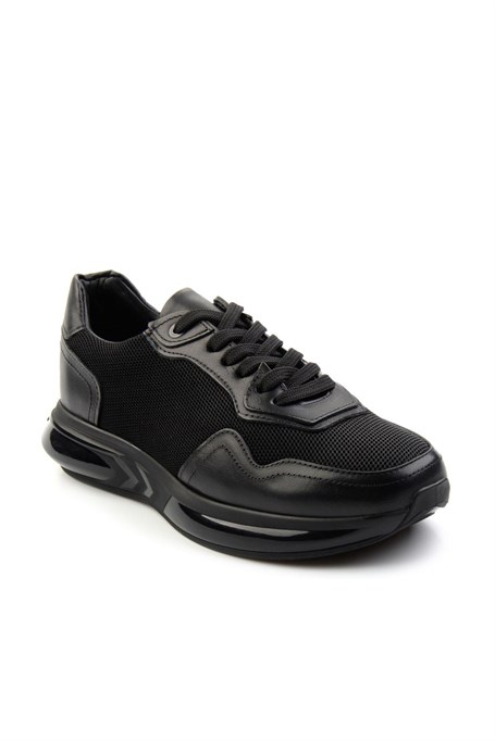 Siyah Hakiki Deri Erkek Sneaker E01401083004