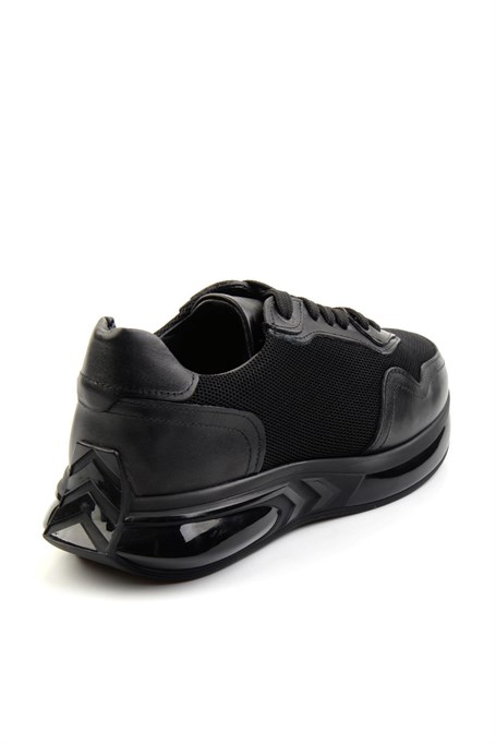 Siyah Hakiki Deri Erkek Sneaker E01401083004