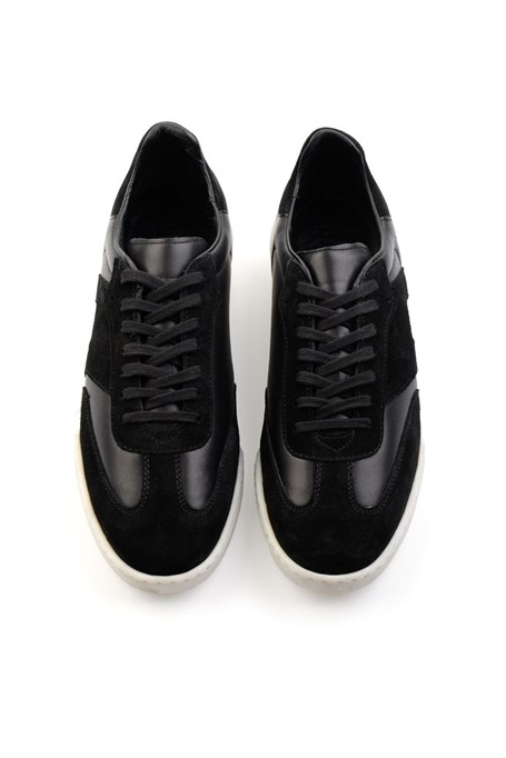 Siyah Hakiki Deri Erkek Sneaker E01442500102