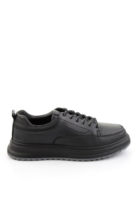 Siyah Hakiki Deri Erkek Sneaker E01535415003
