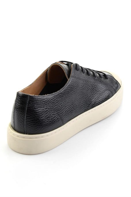 Siyah Hakiki Deri Erkek Sneaker E01549003440