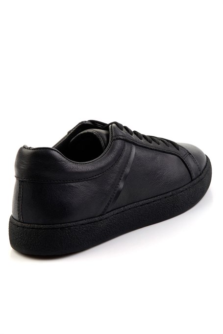 Siyah Hakiki Deri Erkek Sneaker E01593002703