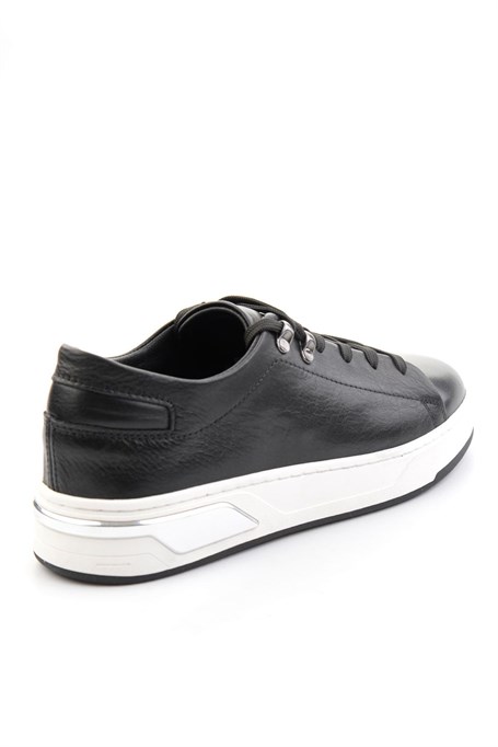 Siyah Hakiki Deri Erkek Sneaker E01593000503