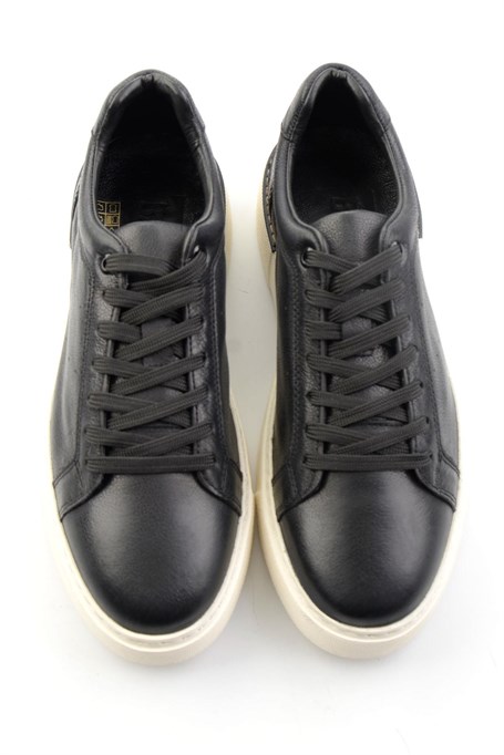 Siyah Hakiki Deri Erkek Sneaker E01593003603
