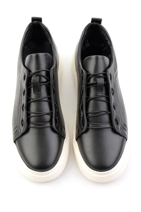 Siyah Hakiki Deri Erkek Sneaker E01700178003