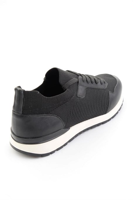 Siyah Hakiki Deri Erkek Sneaker E01730580382