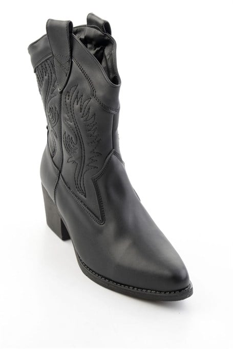 Siyah  Kadın Bot & Bootie K02586888809