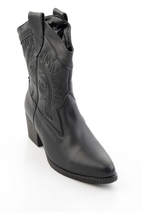 Siyah  Kadın Bot & Bootie K02586888809