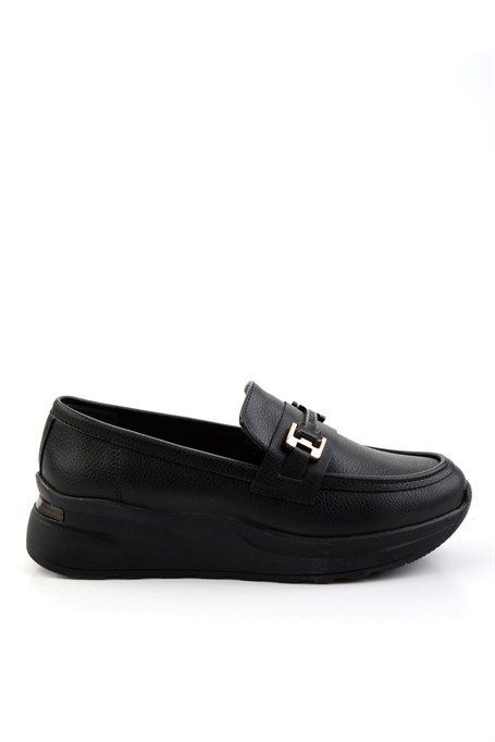 Siyah  Kadın Loafer Ayakkabı K01179769709