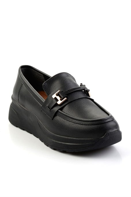 Siyah  Kadın Loafer Ayakkabı K01179769709