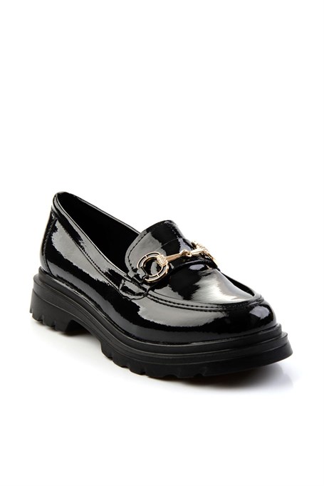 Siyah  Kadın Loafer Ayakkabı K01257060998