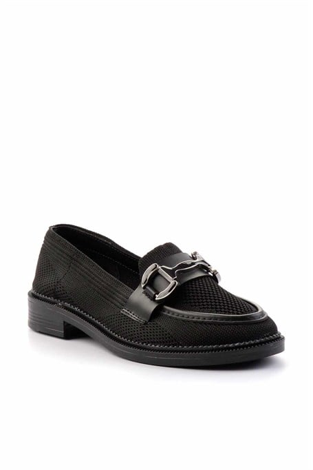 Siyah  Kadın Loafer Ayakkabı K01362245682