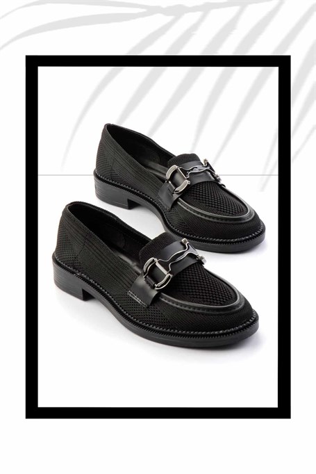 Siyah  Kadın Loafer Ayakkabı K01362245682