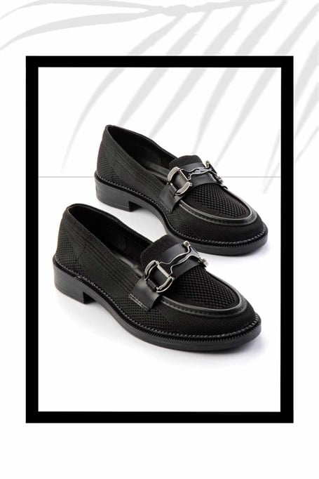 Siyah  Kadın Loafer Ayakkabı K01362245682