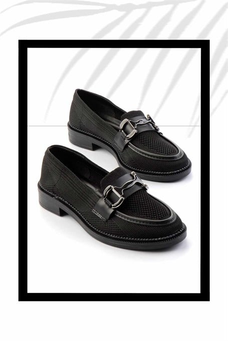 Siyah  Kadın Loafer Ayakkabı K01362245682