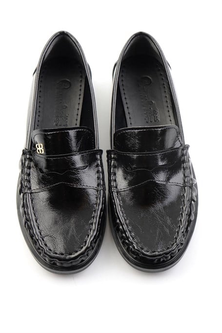 Siyah  Kadın Loafer Ayakkabı K01503728342