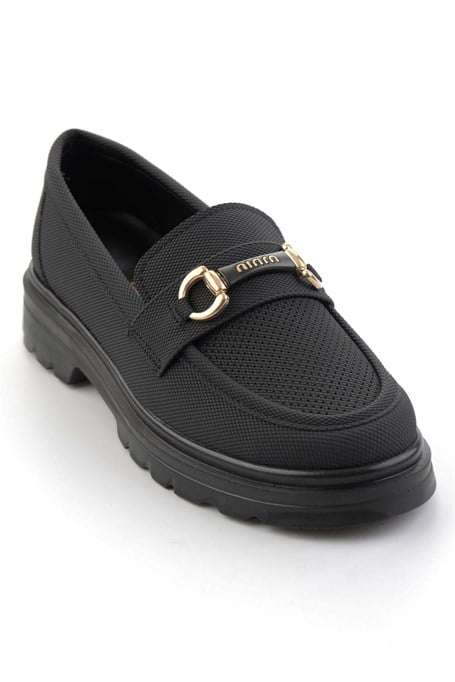 Siyah  Kadın Loafer Ayakkabı K01536103737