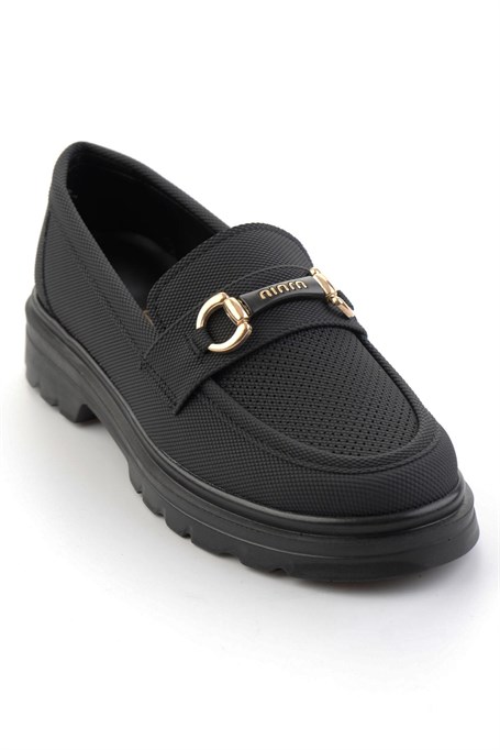 Siyah  Kadın Loafer Ayakkabı K01536103737