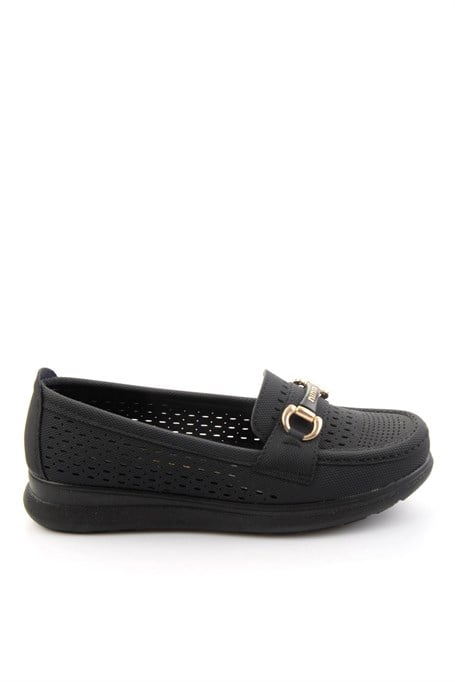 Siyah  Kadın Loafer Ayakkabı K01536104637
