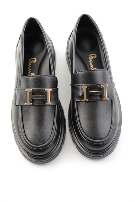 Siyah  Kadın Loafer Ayakkabı K01536105309