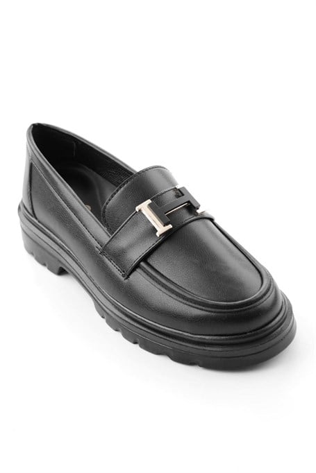 Siyah  Kadın Loafer Ayakkabı K01536105309