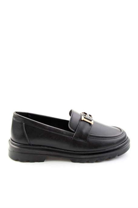 Siyah  Kadın Loafer Ayakkabı K01536105309