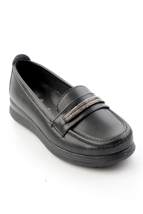 Siyah  Kadın Loafer Ayakkabı K01536105809