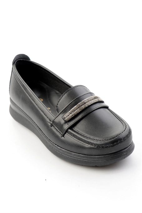 Siyah  Kadın Loafer Ayakkabı K01536105809