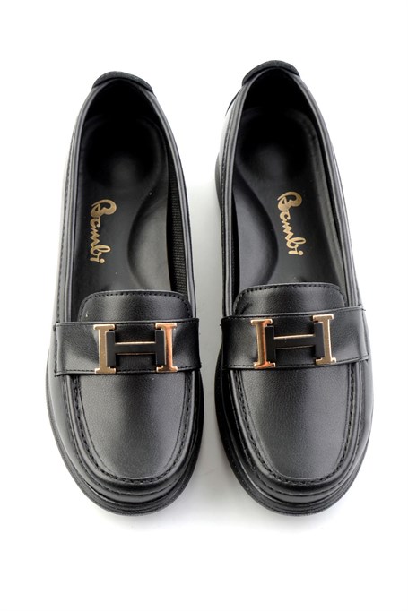 Siyah  Kadın Loafer Ayakkabı K01536105909