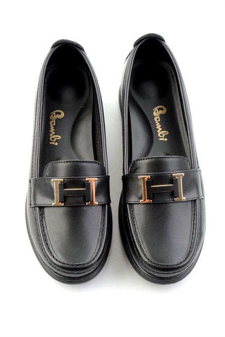 Siyah  Kadın Loafer Ayakkabı K01536105909